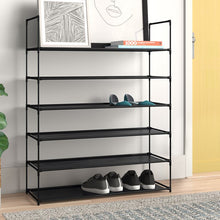 Load image into Gallery viewer, 40&#39;&#39; H X 11&#39;&#39; W X 43&#39;&#39; D Space Saving 30 Stackable Shoe Rack
