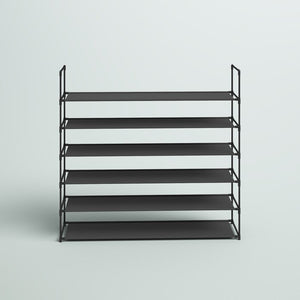 40'' H X 11'' W X 43'' D Space Saving 30 Stackable Shoe Rack