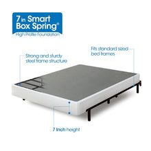 Load image into Gallery viewer, Sparta 7'' Metal Mattress Foundation full
