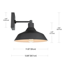 Load image into Gallery viewer, Spartansburg 1 - Light Dimmable Matte Armed Sconce 807AH
