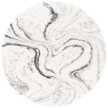 Load image into Gallery viewer, Speight Abstract Area Rug in Ivory/Gray 8&#39; round
