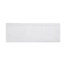 Load image into Gallery viewer, 24&quot; W x 72&quot; L White Splendor Rectangular 100% Cotton Reversible Solid Bath Rug (SB526)
