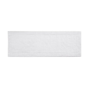 24" W x 72" L White Splendor Rectangular 100% Cotton Reversible Solid Bath Rug (SB526)