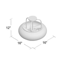 Load image into Gallery viewer, Spofford 3 - Light 16&#39;&#39; Dome Semi Flush Mount 1938AH
