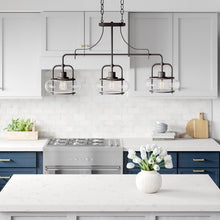 Load image into Gallery viewer, Spofford 3 - Light Kitchen Island Linear Pendant
