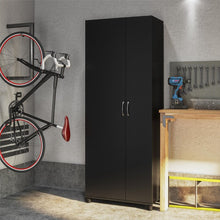 Load image into Gallery viewer, Black Springboro 30&quot; W x 72&quot; H x 18&quot;D Asymmetrical Cabinet
