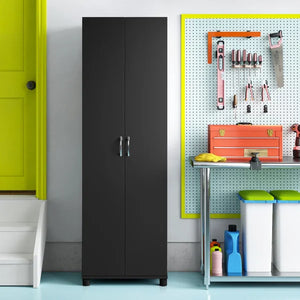 Black Springboro 74" H x 24" W x 15" D Storage Cabinet