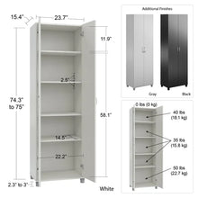 Load image into Gallery viewer, Springboro 74&quot; H x 24&quot; W x 15&quot; D Storage Cabinet
