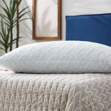 Load image into Gallery viewer, Standard 24&#39;&#39; H X 16&#39;&#39; W Springer Shredded Memory Foam Medium Support Pillow (Set of 2)
