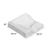 Load image into Gallery viewer, 28&quot; H x 106&quot; W x 106&quot; D Square Heavy Duty Patio Sofa Cover
