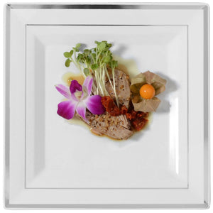 Square Splendor 10" Decorative Trim Plate 7391