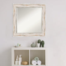 Load image into Gallery viewer, Square Wood Wall Mirror, 25.12&quot; H x 25.12&quot; W
