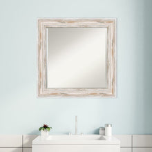 Load image into Gallery viewer, Square Wood Wall Mirror, 25.12&quot; H x 25.12&quot; W
