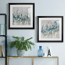Load image into Gallery viewer, 22&quot; H x 22&quot; W x 1.25&quot; D Staccato Blue I - 2 Piece Painting Set 6294RR
