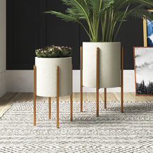 Load image into Gallery viewer, Stacia 2-Piece Metal Pot Planter
