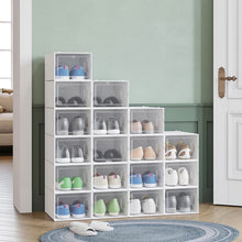 Load image into Gallery viewer, White Stackable Shoe Storage Box (Set of 18)
