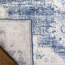 Load image into Gallery viewer, Stadler Oriental Navy Area Rug, Runner 2&#39; x 22&#39;
