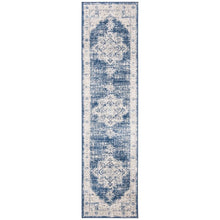 Load image into Gallery viewer, Stadler Oriental Navy Area Rug, Runner 2&#39; x 22&#39;
