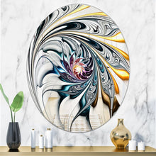 Load image into Gallery viewer, 31.5&quot; H x 23.7&quot; W Stained Glass Floral Art Accent Wall Mirror
