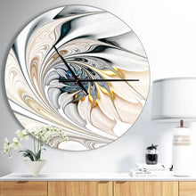 Load image into Gallery viewer, Stained Glass Floral Art Wall Clock, Small
