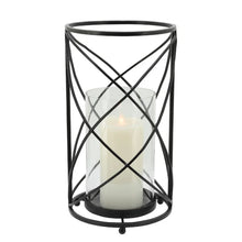 Load image into Gallery viewer, 13&quot; H x 7.25&quot; W x 7.25&quot; D Stainless Steel Tabletop Hurricane
