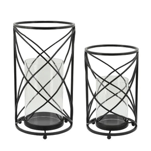 13" H x 7.25" W x 7.25" D Stainless Steel Tabletop Hurricane