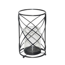 Load image into Gallery viewer, 13&quot; H x 7.25&quot; W x 7.25&quot; D Stainless Steel Tabletop Hurricane
