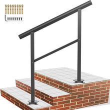 Load image into Gallery viewer, Stair Railing Kit Aluminum Handrail Flexible Outdoor Deck Hand Rail, 2-3 Steps (35" H x 36" W x 5.3" D)
