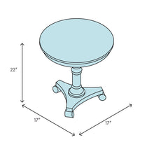 Load image into Gallery viewer, Stamper Pedestal End Table
