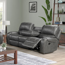 Load image into Gallery viewer, Stampley 89.37&quot; Wide Faux Leather Square Arm Reclining Sofa SB1792
