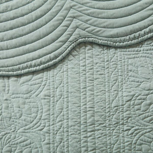 Stancil Reversible Coverlet Set King/Cali. King, Seafoam #2128HW