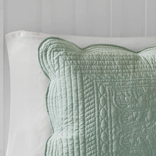 Load image into Gallery viewer, Stancil Reversible Coverlet Set King/Cali. King, Seafoam #2128HW
