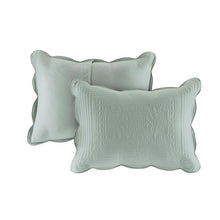 Load image into Gallery viewer, Stancil Reversible Coverlet Set King/Cali. King, Seafoam #2128HW
