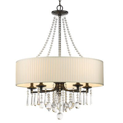 Abel 5 - Light Unique / Statement Drum Chandelier - 595CE