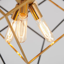 Load image into Gallery viewer, Matte Brass Alson 9 - Light Unique / Statement Geometric Chandelier #AD208
