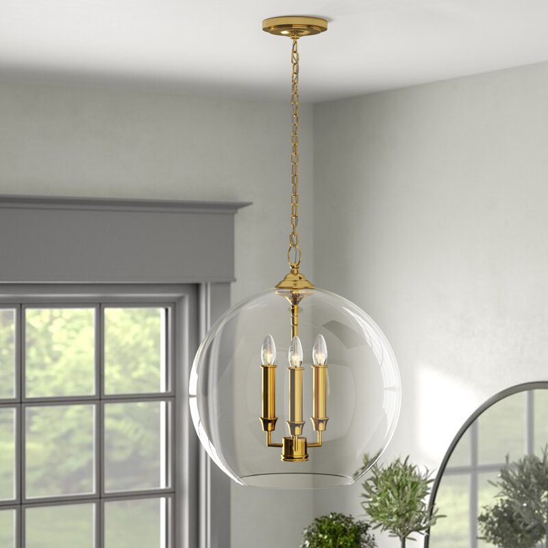 Chilcott 3 - Light Unique /  Statement Globe Pendant MRM1713