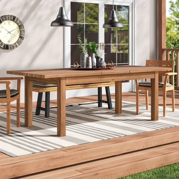 Statler Solid Wood 8 - Person Dining Table