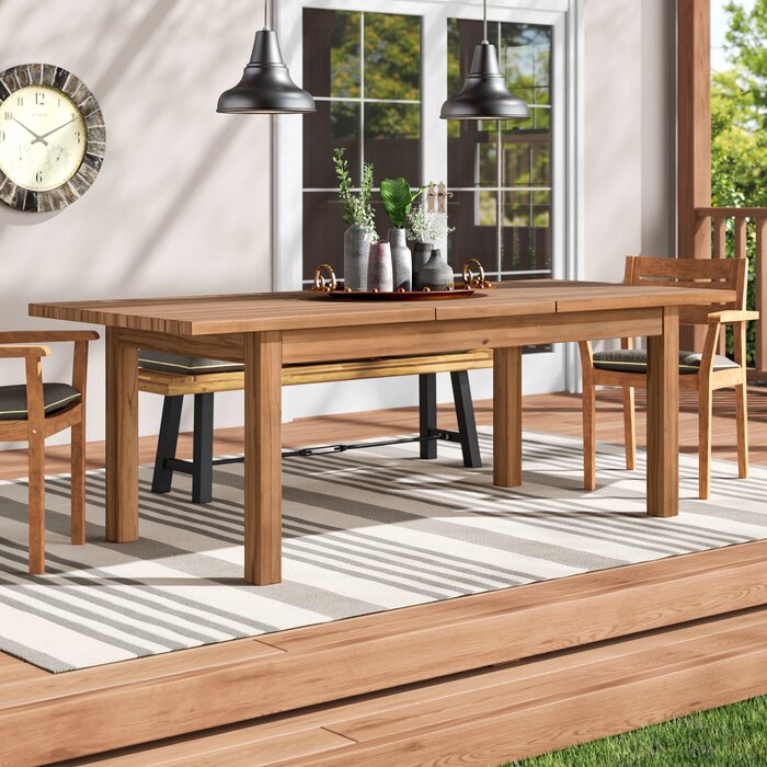 Statler Solid Wood 8 Person Dining Table
