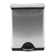 Load image into Gallery viewer, Steel 12.5 Gallon Step On Multi-Compartments Trash &amp; Recycling Bin 5984RR
