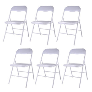 29.92'' H X 17.32'' W X 18.89'' D Steel Stackable Folding Chair (Set of 6)