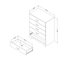 Load image into Gallery viewer, White Step One 5 Drawer 33&#39;&#39; W Chest 2105AH
