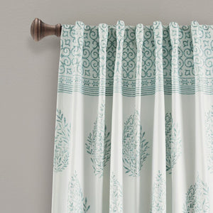 Stephany Floral Room Darkening Thermal Rod Pocket Curtain Panels (Set of 2) #CR1100