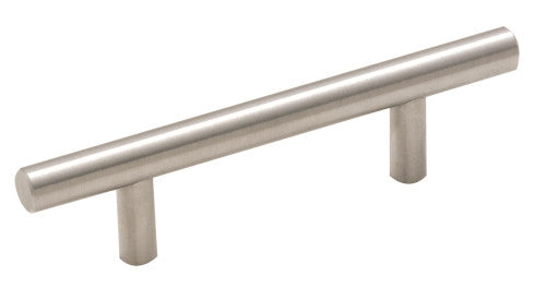 Amerock Bar Pulls 3 in (76 mm) Center-to-Center Sterling Nickel Cabinet Pull - 10 Pack