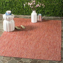Load image into Gallery viewer, Stevo Abstract Indoor / Outdoor Area Rug in Red, Rectangle 8&#39; x 10&#39;
