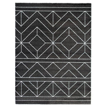 Load image into Gallery viewer, Stewart Geometric Area Rug in Charcoal, Rectangle 4&#39;4&quot; x 6&#39;
