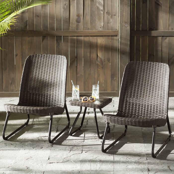 Espresso Brown Stickel 3 Pc Rattan Seating Group (LW120)
