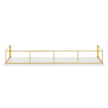 Load image into Gallery viewer, White/Gold Stockard Accent Shelf

