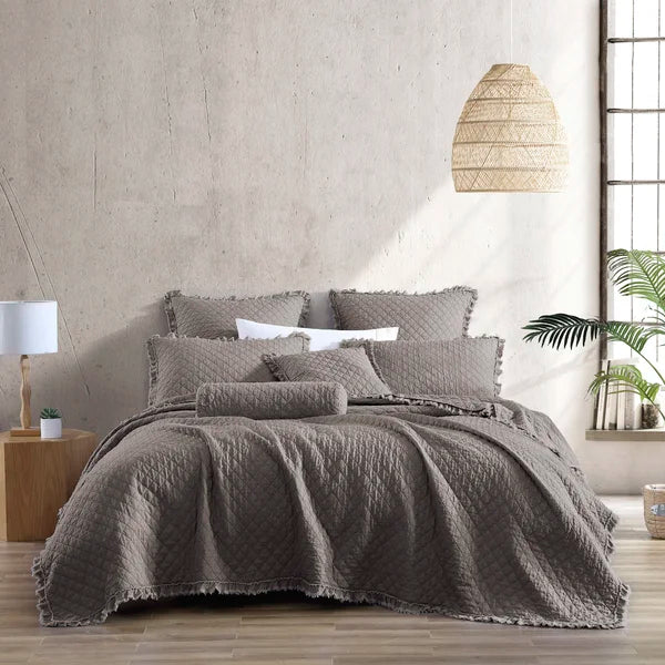 Stone Washed Quilted Euro Sham 26