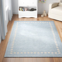 Load image into Gallery viewer, Stonecrest Handmade Tufted Wool Blue Area Rug MRM2340
