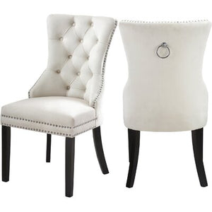 Single Stonefort Tufted Velvet Upholstered Dining Chair - 661CE